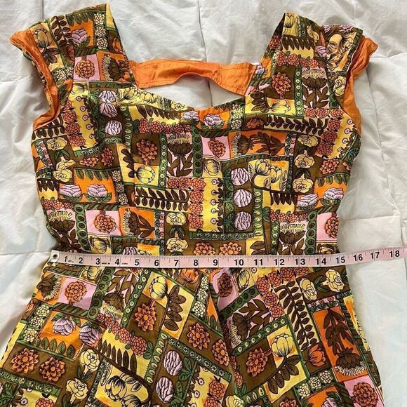 Vintage printed handmade dress - Picture 11 of 13